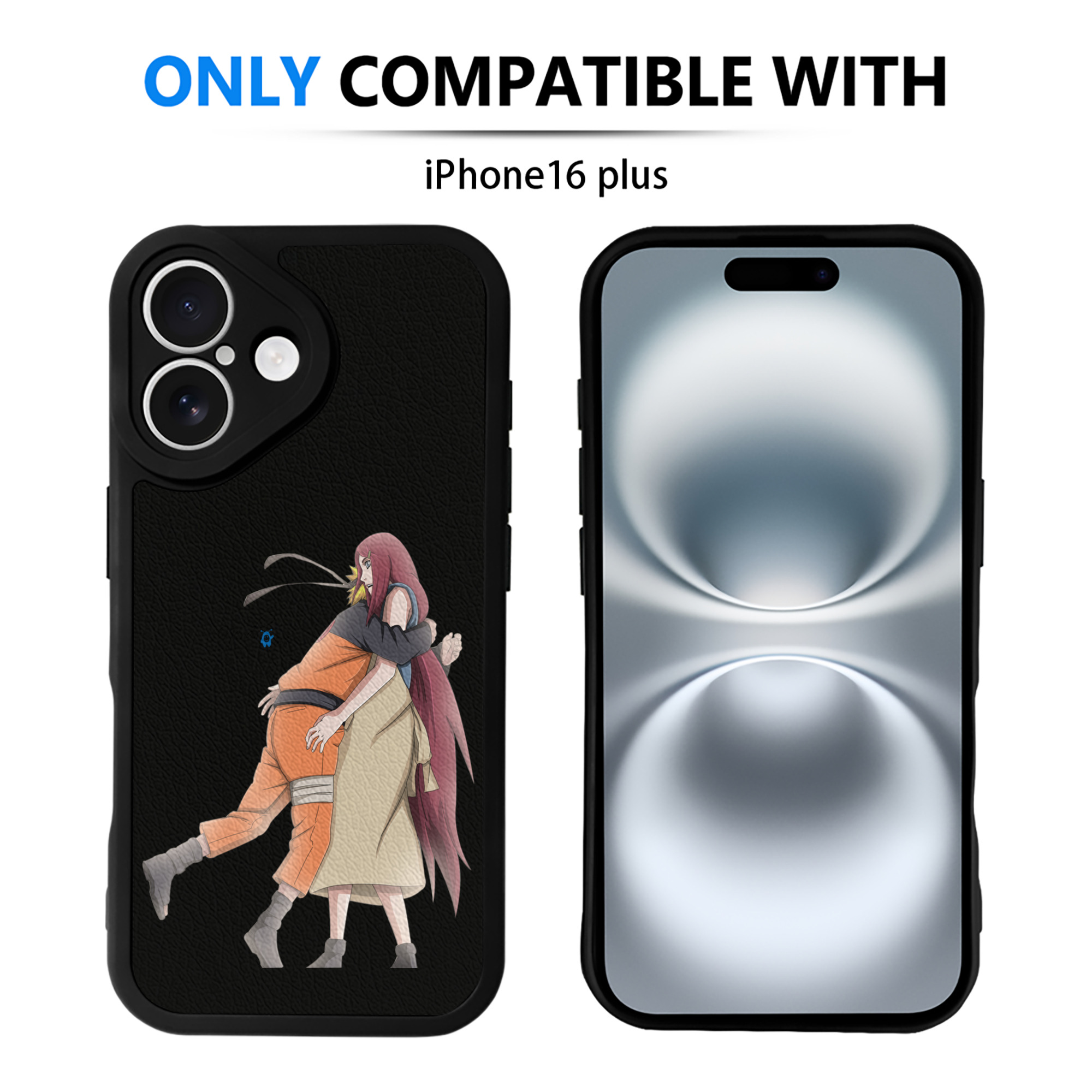 （画像用） NARUTO -ナルト- うずまき ナルト Uzumaki Naruto 【iPhone 16シリーズ対応】シリコンスマホケース（レザー調） 材質：シリコン